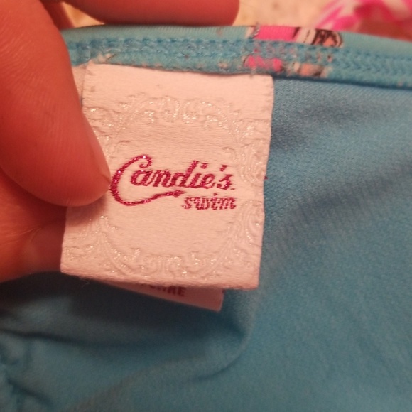 2 Juniors Bikini Tops Sz M Candies and Xhileration - Picture 4 of 7